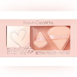 Beauty Creations Bye Filter Setting Powder + Puff Set Translucent Dream Powder